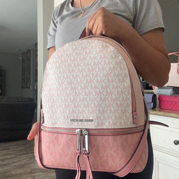 Michael Kors Backpack Rhea m Logo Backpack - Picture 7 of 9